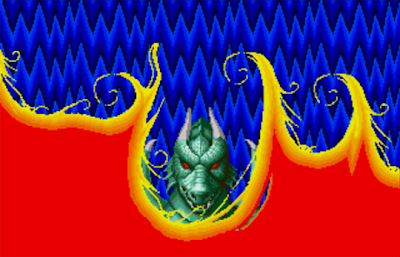 La transformation en dragon-garou dans Altered beast sur Megadrive 