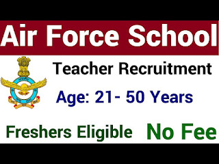Air Force School Vacancy 2023 Fresher Eligible Apply Now