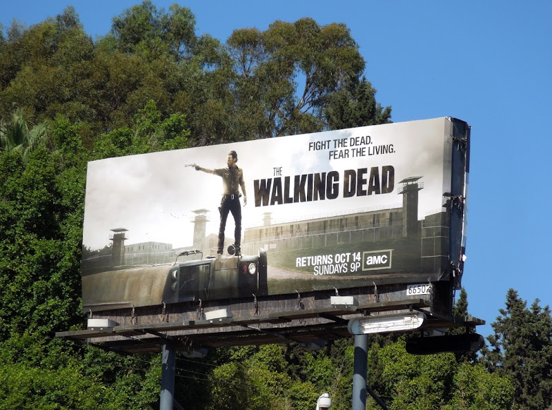 Walking Dead season 3 TV billboard