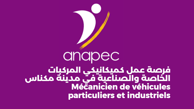 فرصة عمل كميكانيكي المركبات الخاصة والصناعية في مدينة مكناس Mécanicien de véhicules particuliers et industriels