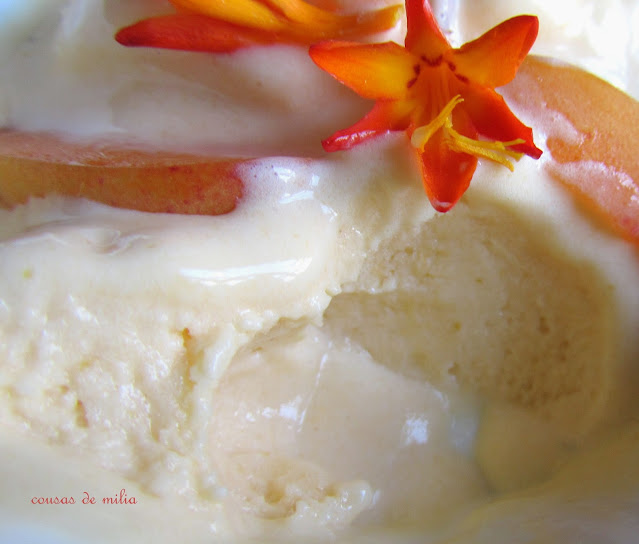 Helado de albaricoque