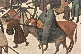 Pierre Brueghel l'Ancien :  L'entrée à Bethléem détail    Musée des Vieux maîtres de bruxelles