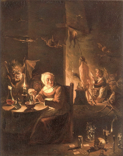 Witches Scene by David Teniers the Younger, Macabre Art, Macabre Paintings, Horror Paintings, Freak Art, Freak Paintings, Horror Picture, Terror Pictures