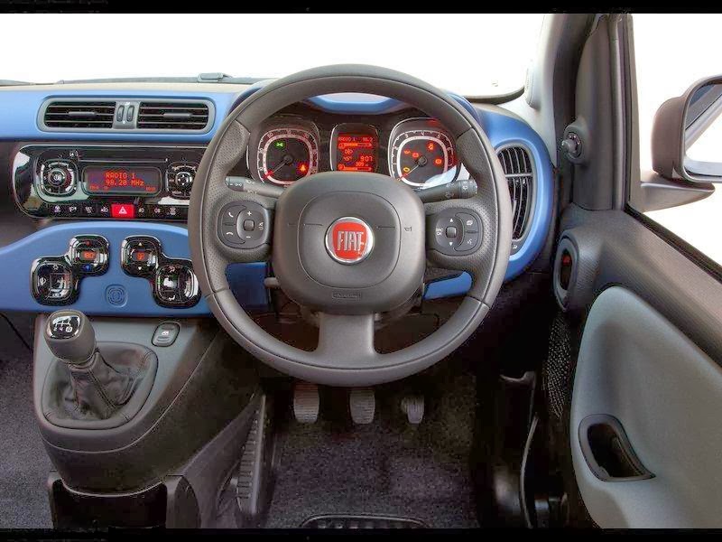 from the interior Fiat Panda UK Version model year 2013 