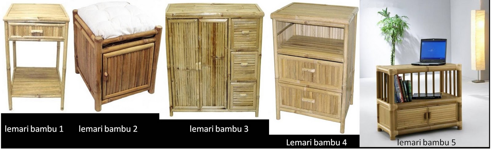 Taman Bambu Nusantara Aneka Model Furnitur dari Bambu 