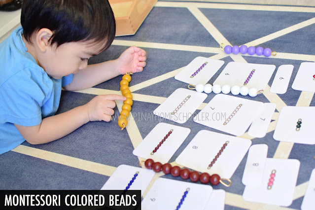 Montessor Colori Beads for Counting and Early Math