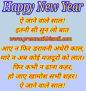 New Year Poem In Hindi, New Year Kavita नव वर्ष की शुभकामनाएं पर कविता