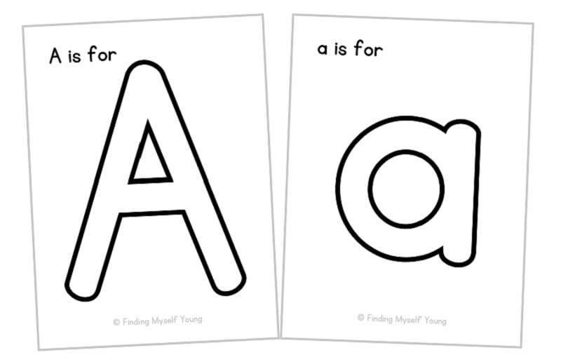 letter Aa templates.