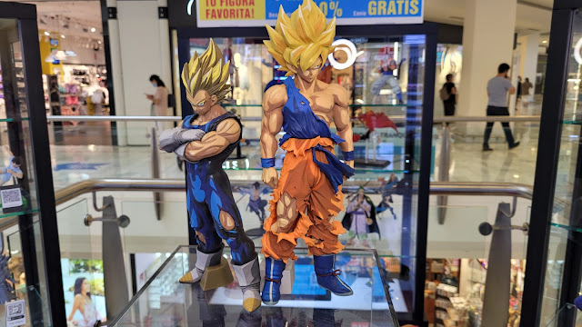 exposición de figuras Banpresto en el C.C. La Vaguada (Madrid)