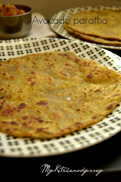 avocado paratha