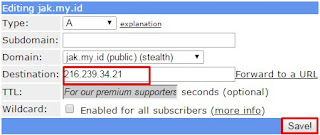 Cara Setting Custom Domain Blogspot dengan DNS Afraid