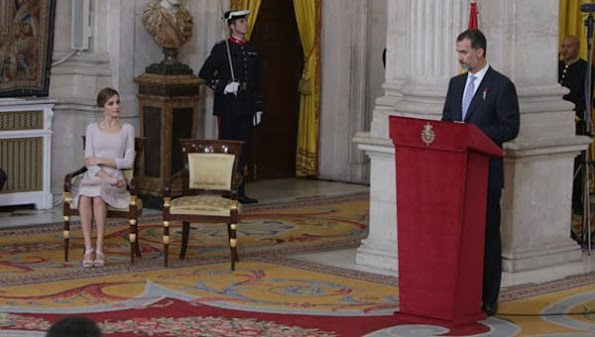 Spanish Royals deliver 'Order of the Civil Merit' awards. King Felipe VI of Spain and Queen Letizia of Spain attend the 'Order of the Civil Merit' ceremony 