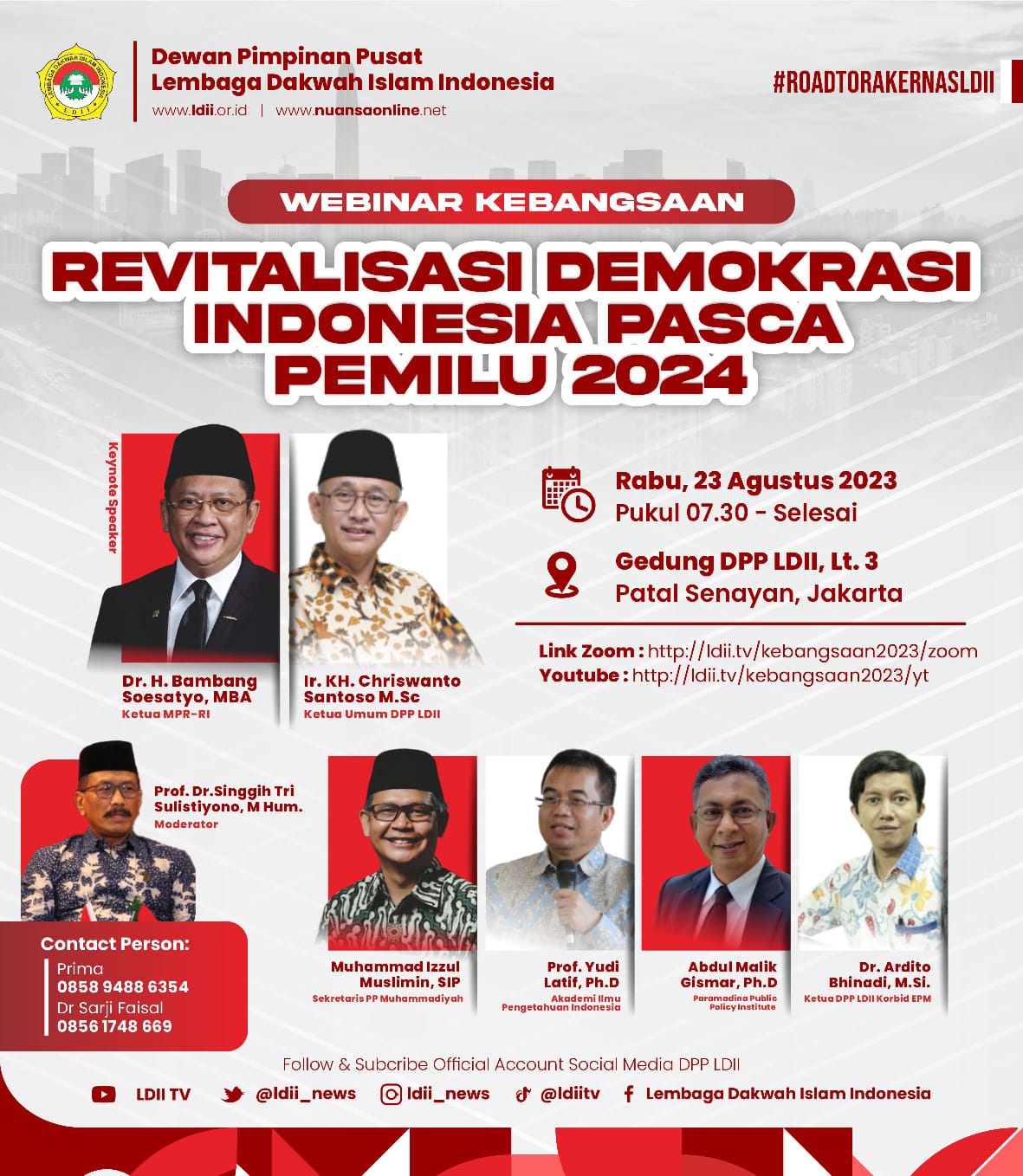 Webinar Kebangsaan, Revitalisasi Demokrasi Indonesia Pasca Pemilu 2024