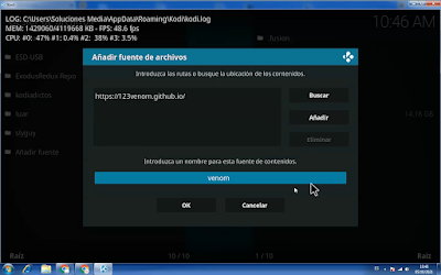 Instalar addon Venom en Kodi