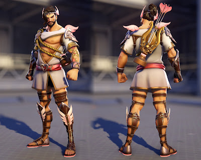 LoverWatch Cupid Hanzo (front and rear view)