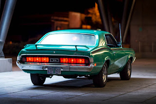 1970 Mercury Cougar Eliminator 428 Cobra Jet Green Rear Picture