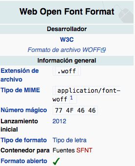 Web Open Font Format (WOFF)
