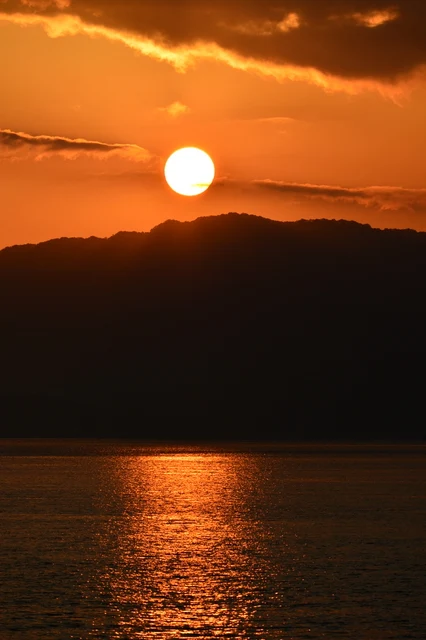 大久野島の朝日