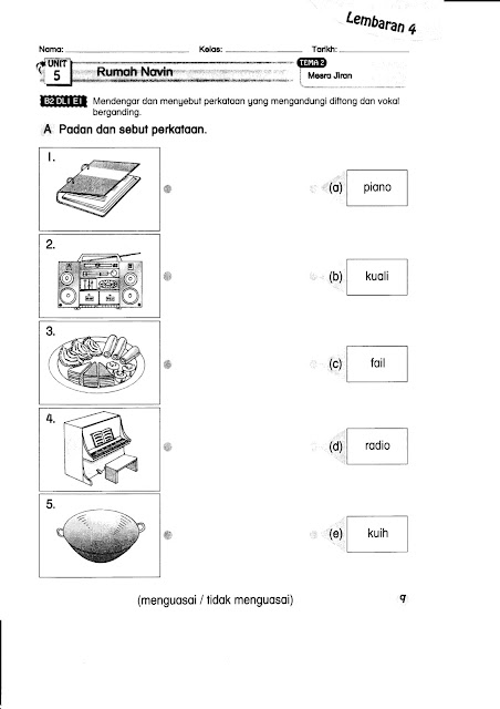 BAHASA MELAYU TAHUN 1: Latihan