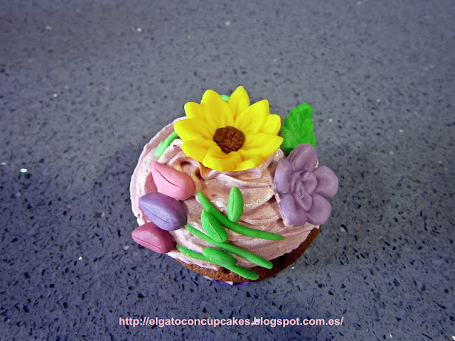 Cupcakes bouquet de flores