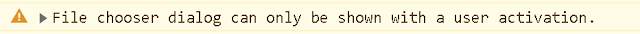 File chooser dialog can only be shown with a user activation. Bot Uipath