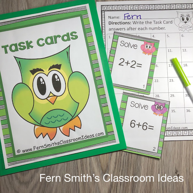 Click Here to Download these Cute Owl Themed Addition and Subtraction Task Cards for Your Class Today!