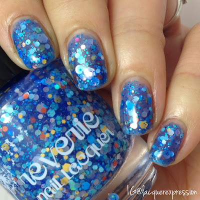 swatch of reverie nail lacquer polish open water