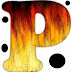 Graffiti Letters "P" Fire Effect for Names Initial