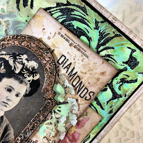 Frilly and Funkie https://frillyandfunkie.blogspot.com/2019/04/saturday-showcase-seth-apters-baked.html Spring Card Tutorial with Tim Holtz 3D Embossing Seth Apter Baked Velvet by Sara Emily Barker 15