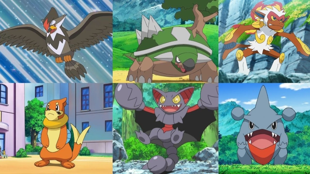 A Equipe de Ash em Johto