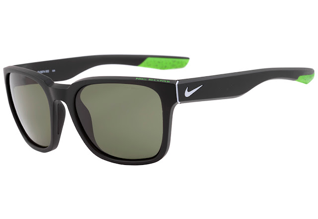 NIKE ÓCULOS DE SOL PRETO E VERDE FOSCO VERDE