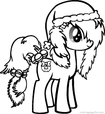 My Little Pony Christmas Coloring Pages 1