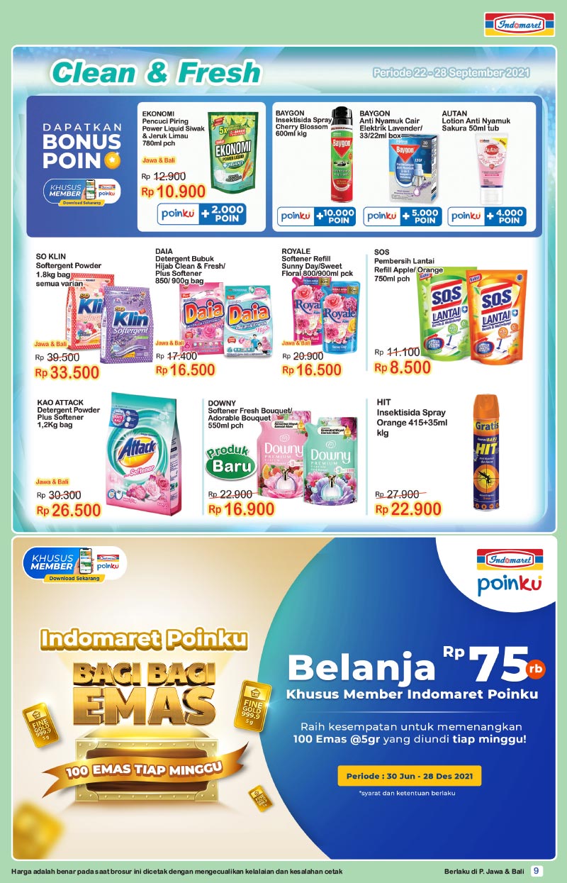 Promo Indomaret Terbaru Katalog SUPER HEMAT Periode 22-28 September 2021