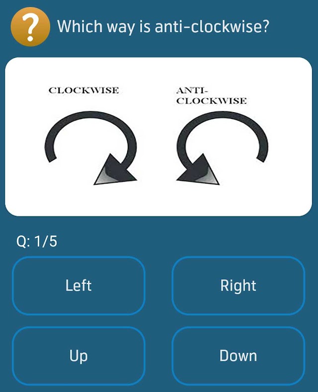 Which way is anti clockwise?