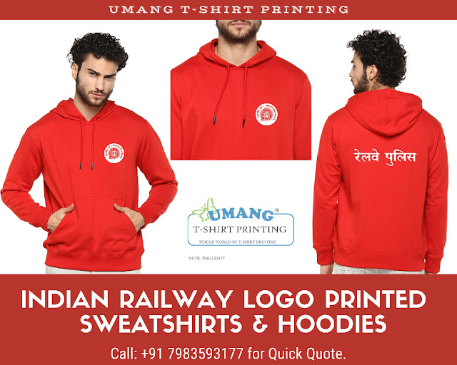 "Indian Railways"  Police Hoodies and Sweatshirts  indian railway jacket Zipped Hoodie INDIAN-RAILWAY T-Shirts  India Railway Logo Tshirt Sweaters Indian Railways Hoodies and Sweatshirts Printing