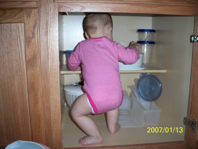 all the way in there...she is too funny