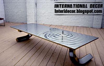 creative ripple table, amazing glass table, unusual table design ideas