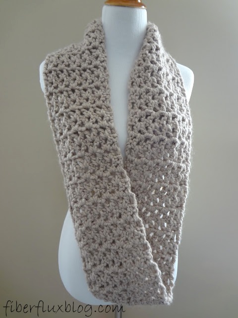 knit scarf hooded Fiber Pavement Infinity  Crochet tutorial Free Scarf! Flux: Pattern