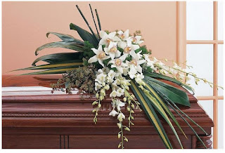 orchidea storczyki  kwiaty na pogrzeb do wiązanki pogrzebowej na trumnę ostatnie pożegnanie