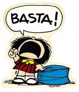 Mafalda che urla basta