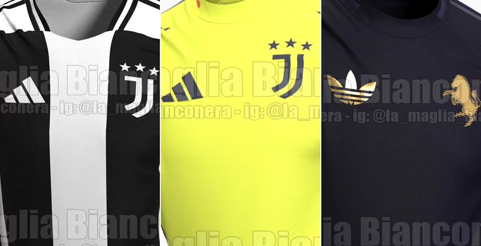 Juventus 24-25 Home, Away & Third Kits - Footy Headlines