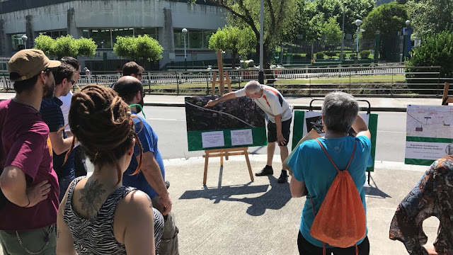 Acto de Barakaldo Naturala sobre la Variante Sur Ferroviaria