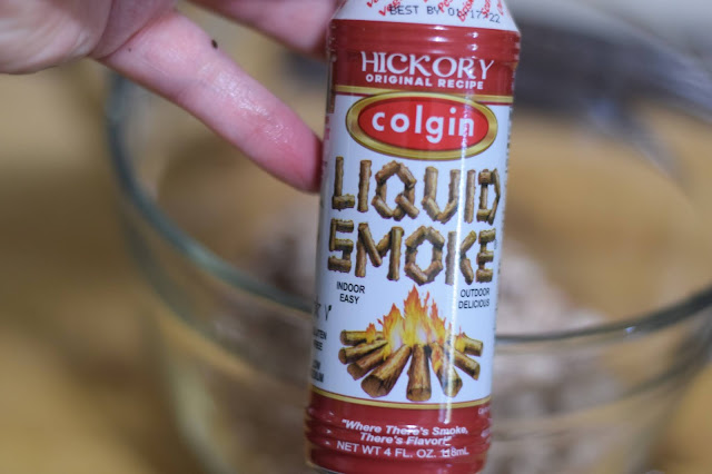 A bottle of liquid smoke.