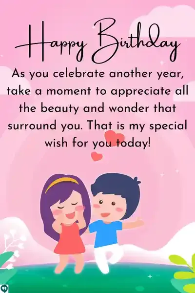 cute happy birthday messages images for her