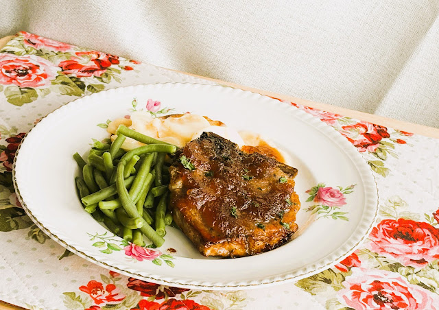 Baked Apple Butter Pork Chops