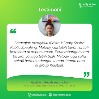 Testimoni Santy Sastra Public Speaking