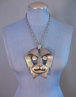 pierre cardin, mod, vintage necklace