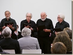 Boudewijn laat zingen: Boudewijn Knevels, 50 jaar dichter en schrijver. Drie liederen door het Norma-kwartet. Piano: Willy Appermont.
