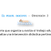 Un docente que organiza y evalúa el trabajo educativo, y realiza una intervención didáctica pertinente