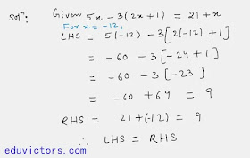 CBSE Class 8 Maths - Linear Equations In One Variable (Q and A) (#eduvictors)(#class8Maths)